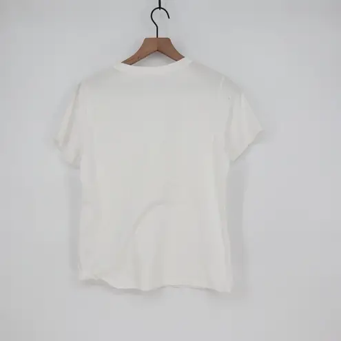 American Giant Classic Crew Neck T Shirt White Basic Made in USA Size M Size M