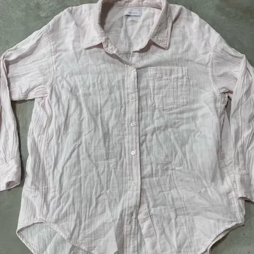 Aritizia Little Moon sail shirt Pale Light Pink Gauze Lightweight Size XXS comfy