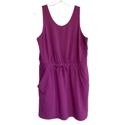 All In Motion  Women's Stretch Woven Purple Dress Athleisure L