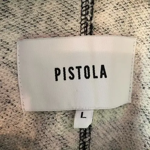 Pistola  Women's size Large Black and White Cotton Crewneck Sweatshirt