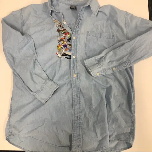 Looney Tunes Vintage Warner Bros Studios  Characters Button-up shirt