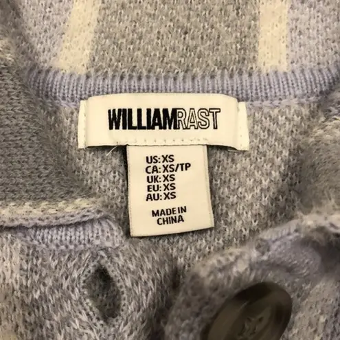 William Rast Blue Lavender White and Gray Plaid Shacket Women Size XS