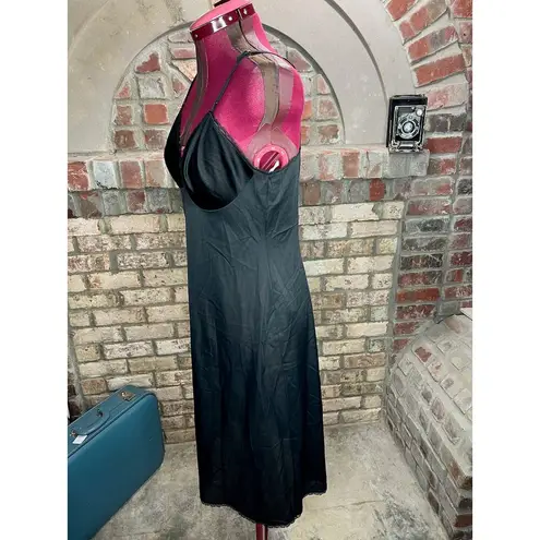 Vanity Fair negligee slip Vintage black nightgown