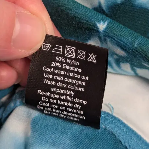 Balance Athletica  Vitality Oasis Tie Dye Leggings Blue White Womens Small Teal