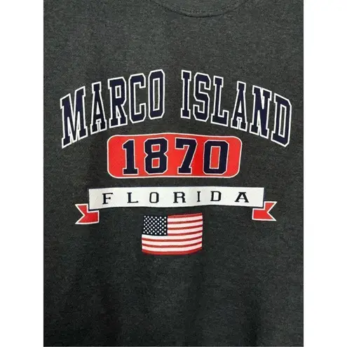 NEW Pacific Co Marco Island Florida Sweatshirt Sz S Gray Academia Crewneck