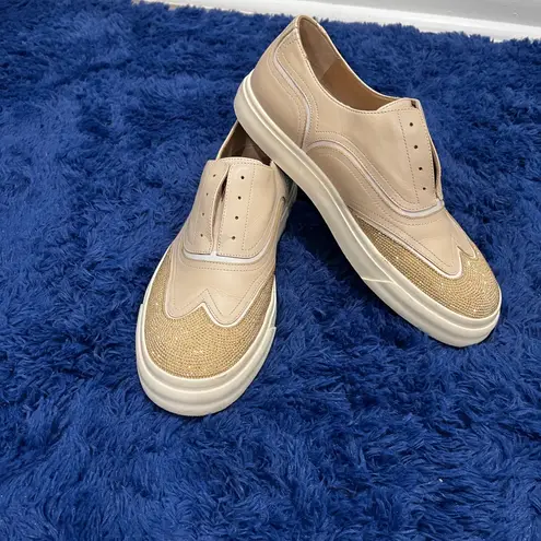 Giuseppe Zanotti Leather Studded Slip-On Sneakers Womens 10