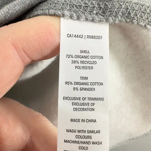 MPG Sport Grey Collared Pullover Sweatshirt Cropped Boxy Athleisure Size Medium - Image 9