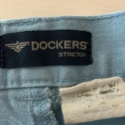 Dockers  blue cuffed mid rise denim shorts