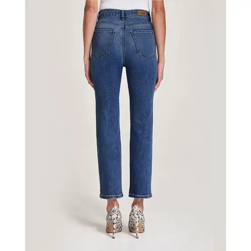 NWT Le Jeans Los Angeles Sz.25 Designer Denim Cropped Sabine High Waisted Blue