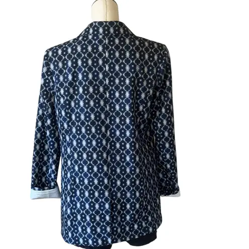 Liverpool NWT X Nordstrom One-Button Boyfriend Fit Blazer Color Navy Batik
