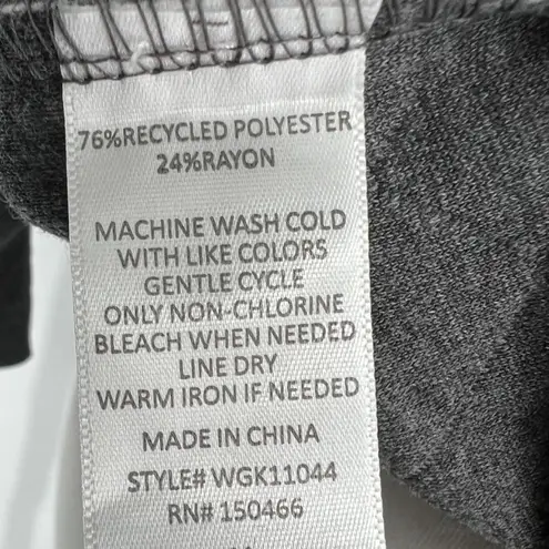 Market & Spruce Quilted Hoodie Pullover Sweatshirt Gray Size Small NWT