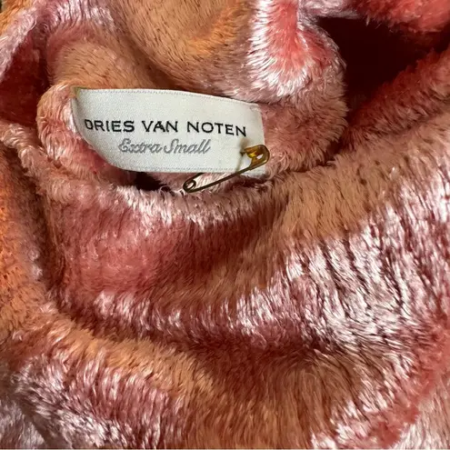 Dries Van Noten Chenille Turtleneck Sweater - Pink blush