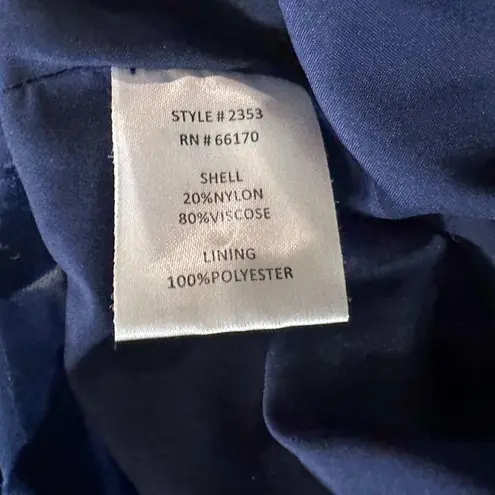 Hutch Claudia Dark Navy Crushed Velvet Wrap Crop Top, EUC, Medium, MSRP $198