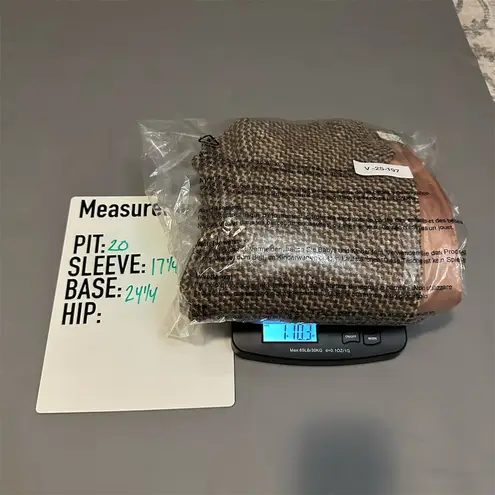 Vintage Prestige of Boston Brown Herringbone Wool blend Tweed Blazer Size 12