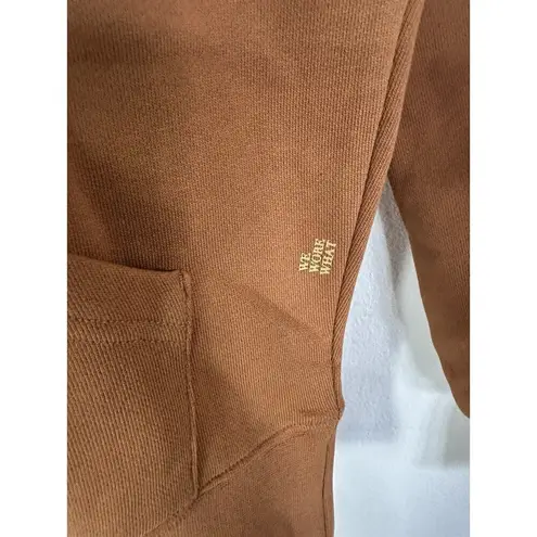WeWoreWhat Oversized Hoodie Womens Sweatshirt Color Gold Size Xsmall Brown