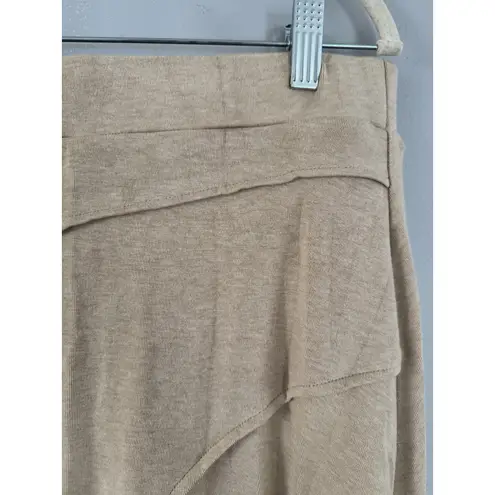 NWT OGL Mid Rise Pull On Flare Maxi Skirt Beige Size XL Tan