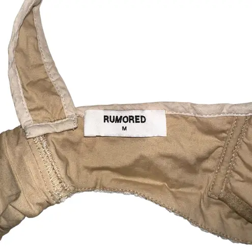 Rumored Loverboy Beige Lace Cut