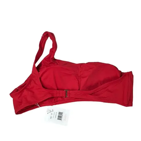 Andie Swim 'The Wyndwood' Bikini Swim Top in Cherry Red NWT Size XL