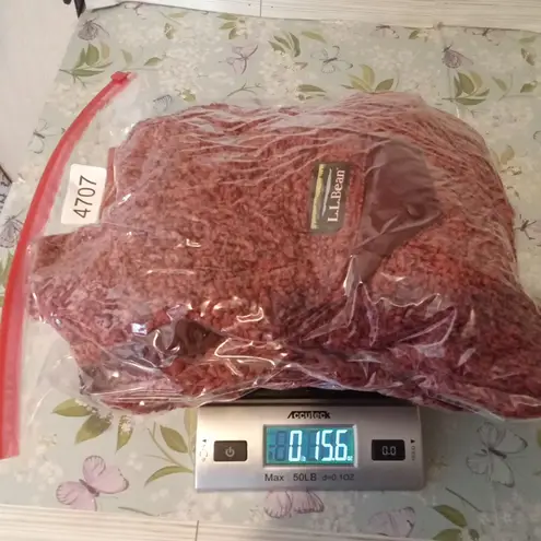 L.L. Bean Rust Pullover Fleece Vintage 4 Snap Button Closure Womens Large