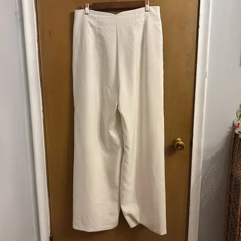 Gibson Latimer Lined, winter white, wide leg dress pant