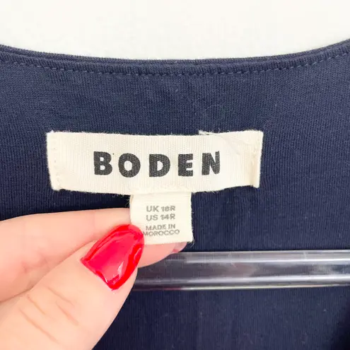 Boden USA BODEN Empire Ruched Waist Dress Navy