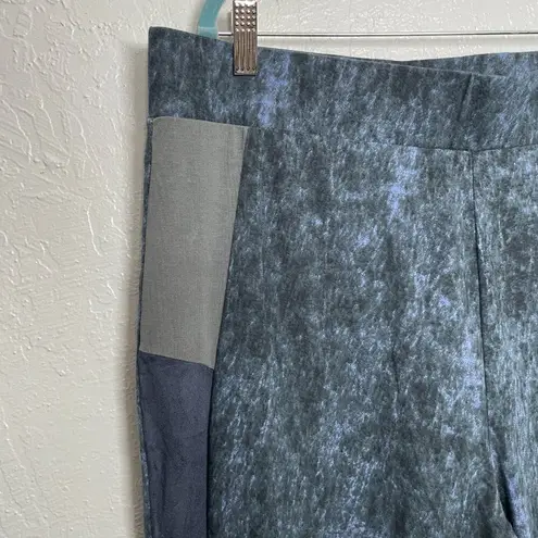 LOGO By Lori Goldstein LOGO Lounge Lori Goldstein Women Plus Size 1X Blue Tie Dye Pants Pocket