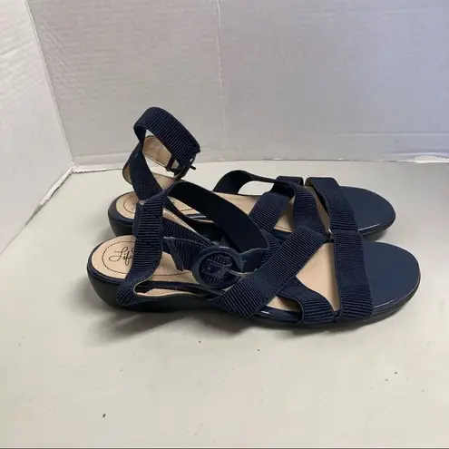 Life Stride Soft System Women’s Sandals Size 10 Blue Excellent Used Condition