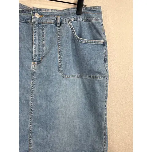 Ralph Lauren Vintage  Denim Skirt 14 Classic Boho