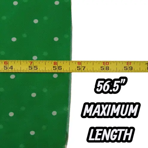 We Wore What Scoop Slip Dress Green And White Polka Dots Size LARGE New NWT