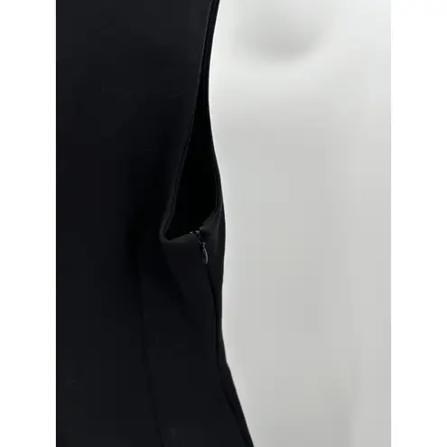 Susana Monaco Black Bodycon Sleeveless Knee Length Dress Sz 2 NWT Rayon Stretch