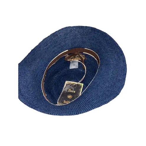 florabella Dylan Bucket Hat in Mdinight Navy One Size New Womens Bucket Sun Blue