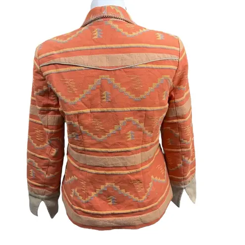 Coldwater Creek Southwest Aztec Blazer Jacket Size 14 Tribal Western Boho