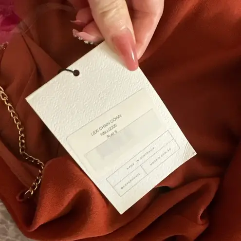 Nookie Australia Formal Bodycon Low Back Floor Length Maxi Lexi Chain Gown Slit