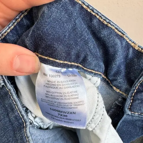 Wrangler  Mid Rise Mid Wash Blue Denim Bootcut Jeans Womens 7 x 36 Casual Stretch