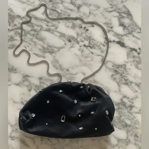 J.Crew NWT  Satin rhinestone clutch missing 1 rhinestone - Image 3