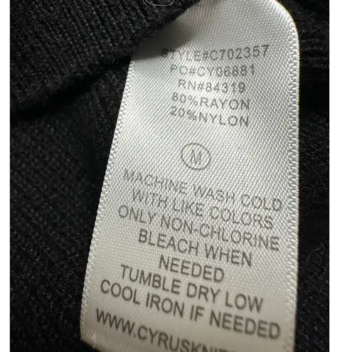 Cyrus : Two-Tone Cowl Neck Sweater Gray and Black