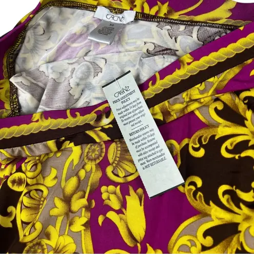 Cache  One Shoulder Printed Pull-Over Blouse Top