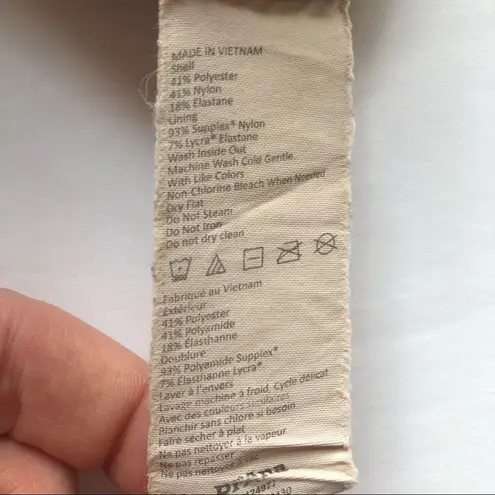 prAna Women’s Size Small Black Geometric Patterned Textured Yoga Leggings