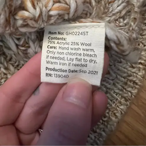 Matilda Jane Good Hart Wool Blend Crochet Open Knit Sweater Women’s Size M Boho