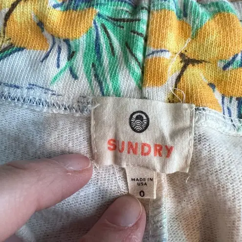 Sundry tropical print classic sweatpants joggers pants size 0 XS floral