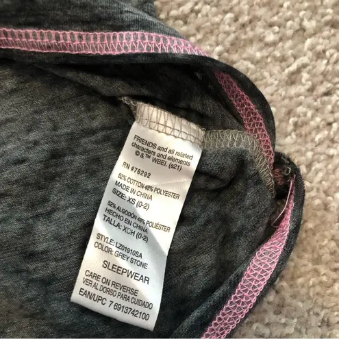 Friends Coffee Relax Watch Repeat Burnout Shirt Grey XS Gray