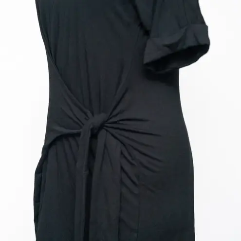 Nic+Zoe Knit Tie Dress Black Onyx Medium