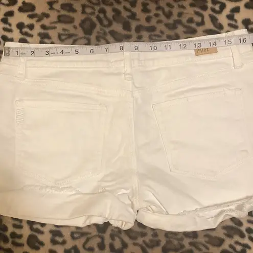  Shorts Women’s Size 28 Paige Cuffed Hem Shorts White Jean Shorts