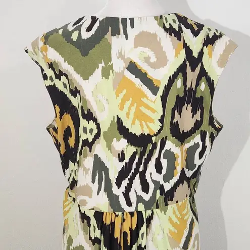 Emma & Michelle Emma & Michele Green Yellow Sleeveless Sheath Dress Size 12 Green Sheath Dress - Image 6