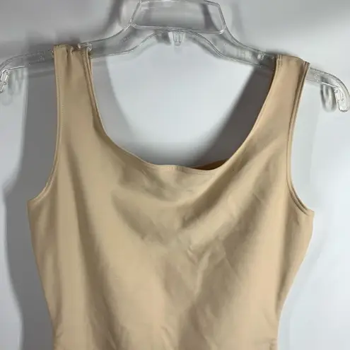 Maidenform Women's Sleeveless Body Shapewear Bodycon Cream Size Large