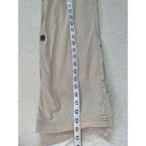 Eddie Bauer  Travex Women's Size 10 Tan Hiking Stretch Roll Tab Pants