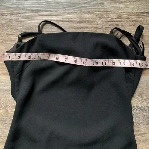 Lulu’s Black Toast to Life Tie Back Mini Dress XS