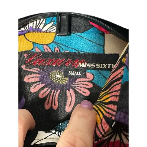 Miss Sixty Luxury Vintage 90's All Over Floral Women Top Blouse Small Rare #P7-5