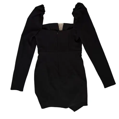 Michael Costello x REVOLVE Racquel Mini Dress in Black Size Small NEW