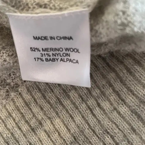 Quince Cream Crew Neck Sweater wool nylon and alpaca blend size Small